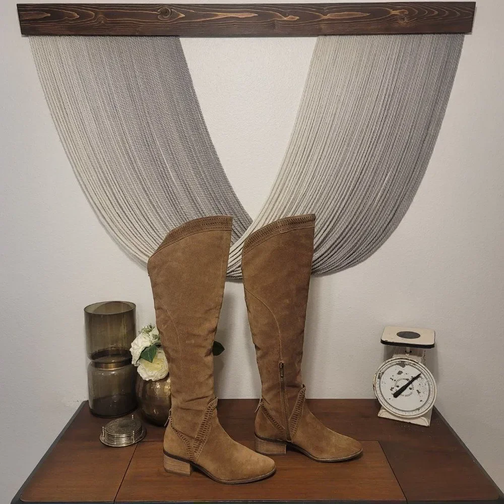 Vince Camuto Karinda Brown Over the Knee Boots Sz 8.5